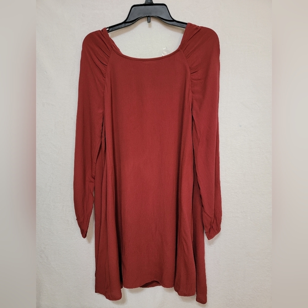 Women's Loveriche‎ Long Sleeve Dress Burgundy, Size Medium, NWT